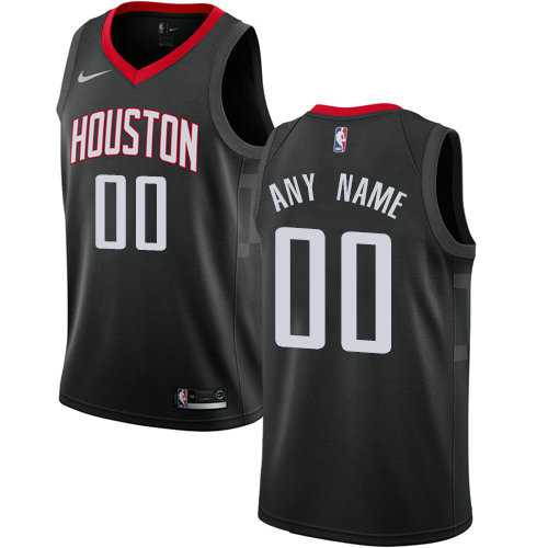 Men & Youth Customized Houston Rockets Swingman Black Alternate Nike Statement Edition Jersey